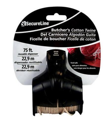 SecureLine TDC80-6 Butcher&#039;s Cotton Twine With Reusable Dispenser, 75&#039;