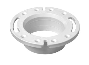 Oatey 43587 PVC Spigot Fit Closet Flange w/Plastic Ring, 4"