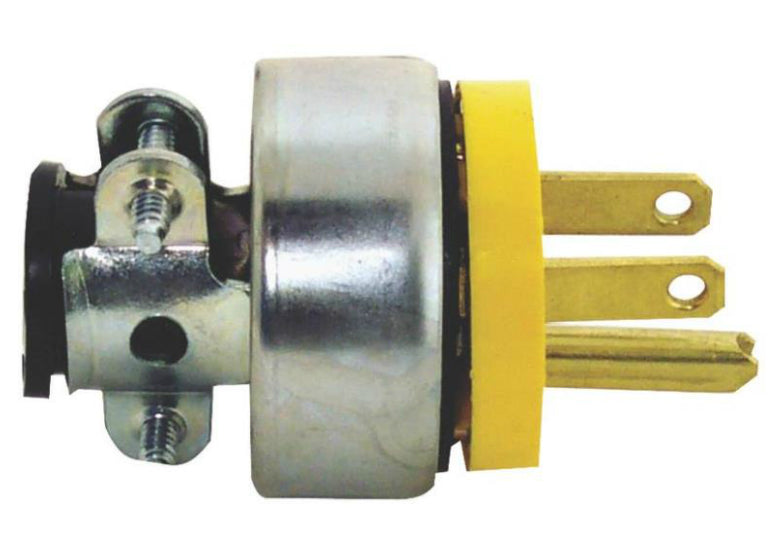 Cooper Wiring 2867-BOX Vinyl Armored Shell Grounded Plug, 15 Amp