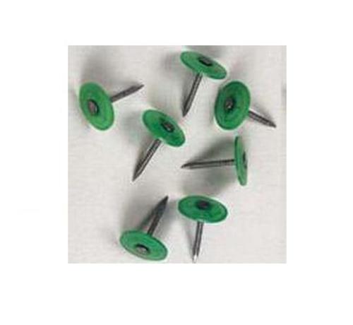 Plasti-Top 0135095 Round Plastic Top Nails, 1-1/2", Count of 100