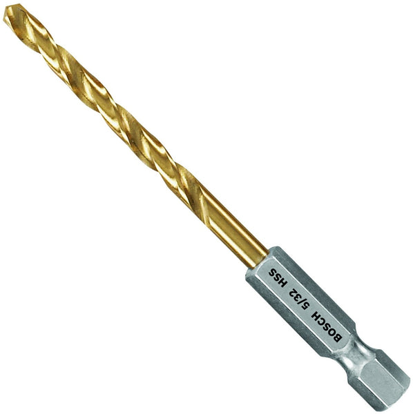 Bosch TI2137IM/TI2137 Impact Tough Titanium Drill Bit, 5/32" x 3-1/8"