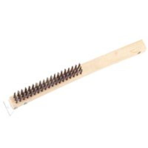 ProSource WB01319S Wire Brush With Scraper, Steel Bristle