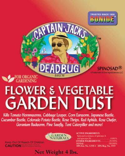 Bonide 258 Captain Jacks Flower, Vegetable & Garden Dust Caterpillar, 4Lb