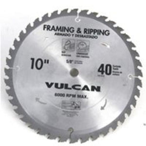 Vulcan 415721OR 40T Fast Cut Carbide Circular Saw Blade 10"