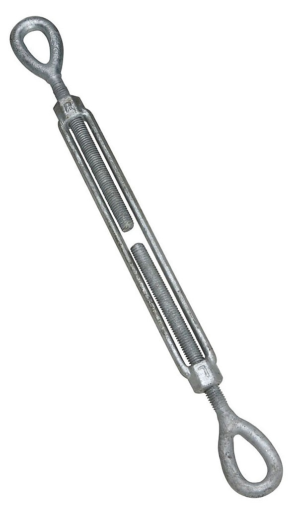 Stanley N177-410  Galvanized Eye Eye Turnbuckle, Forged Steel