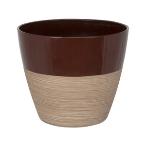 Landscapers Select PT-S068 Round Resin Planter, 8 Inch