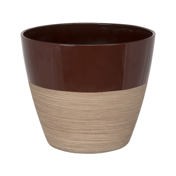Landscapers Select PT-S068 Round Resin Planter, 8 Inch