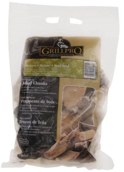 GrillPro 00221 Hickory Flavor Wood Chunks, 5 Lbs