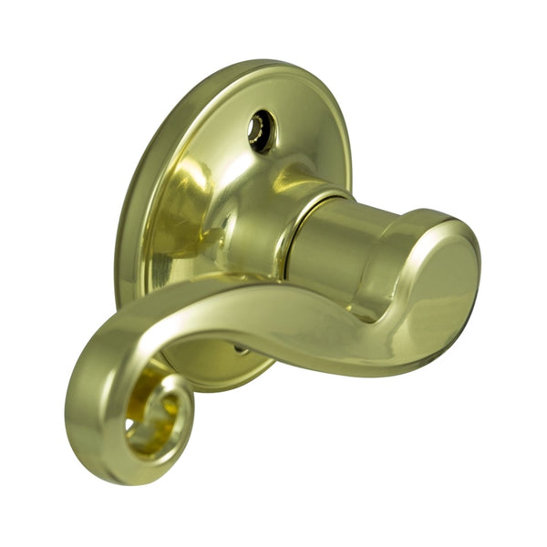 ProSource L6704LV-PS Left Hand Dummy Door Lever, Polished Brass