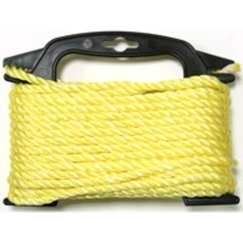 The Lehigh PT450Y-4W Twisted Polypropylene Rope 1/4"x50&#039;