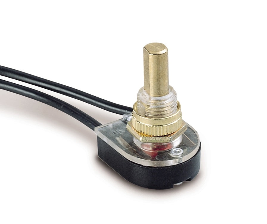 Gardner Bender GSW-25 Push Button Switch, Brass