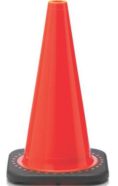 JBC Safety Plastic RS45015C Safety Traffic Cone, 18"