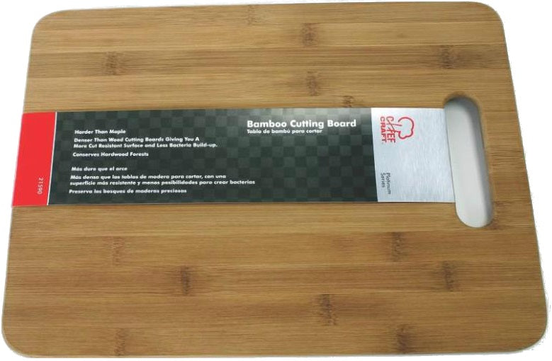 Chef Craft 21590 Bamboo Cutting Board, 15" X 11"