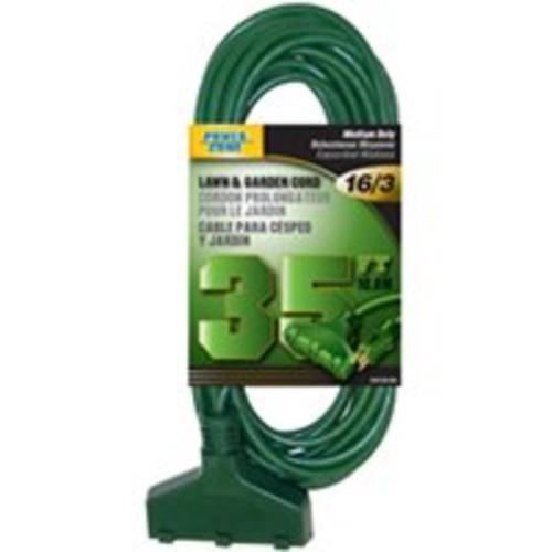 Power Zone OR605627 Ground Triple Tap, 35', Green