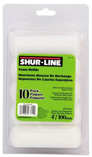 Shur-Line 03715C Foam Mini Roller Refills, 4"
