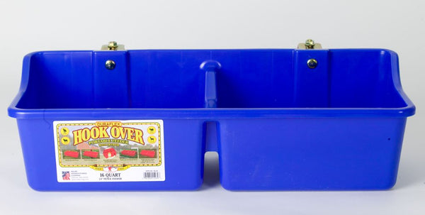 Little Giant HFP24DBLUE Hook Over Portable Feeder, 16 Quart, Blue