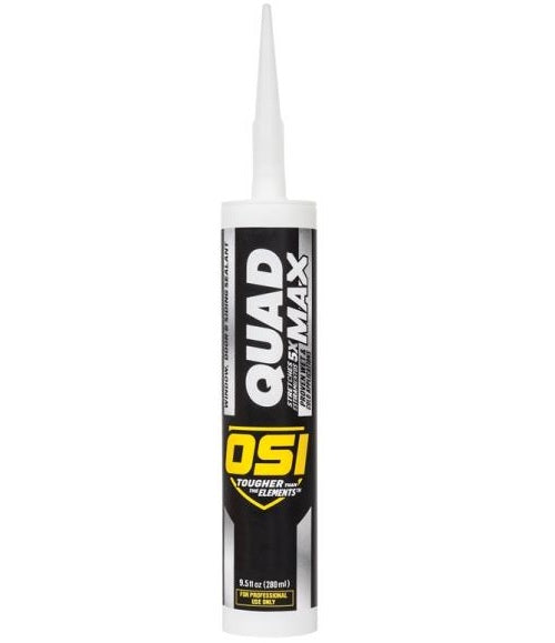 OSI 1868687 QUAD MAX Window, Door & Siding Sealant, 9.5 Oz, Black