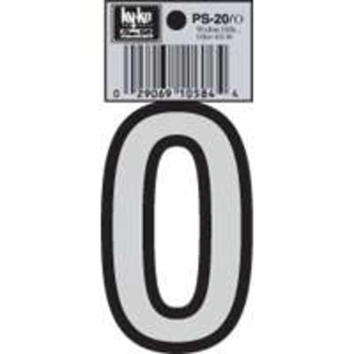 Hy-Ko PS-20/O Vinyl lettering Reflective House Letter O, Size 3-1/4"