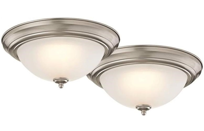 Soundbest ZD13-BR-C Flush Mount LED Ceiling Light Fixture, Bronze