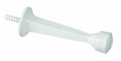 Stanley 807222 Solid Doorstop, White, 3"