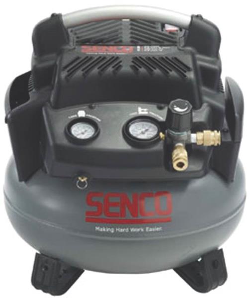 Senco PC1280 Pancake Air Compressor, 6 Gallon, 1.5 HP