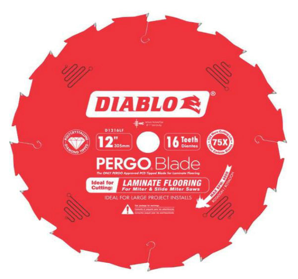 Diablo D1216LF PCD Diamond Saw Blade, 12"