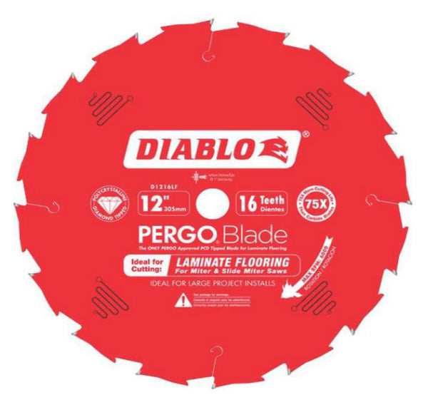 Diablo D1216LF PCD Diamond Saw Blade, 12"