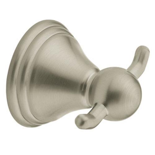 Moen DN8403BN Preston Double Robe Hook, Brushed Nickel