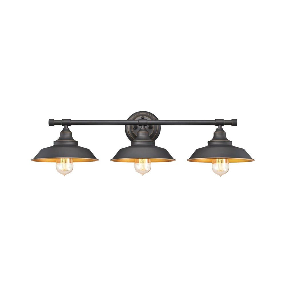 Westinghouse 63449 Iron Hill 3-Light Wall Mount Bath Light, Oil Rubbed Bronze
