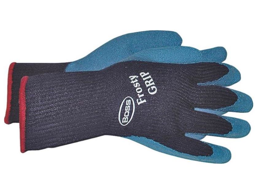 Boss 8439X Frosty Grip Insulated Rubber Gloves, Blue, X-Large