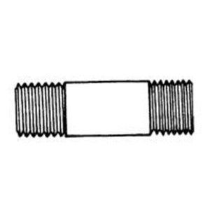 Anderson Metals 38310-0825/81300 Cp Nipple  1/2" X 2-1/2"