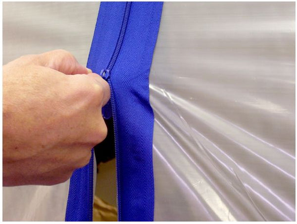 Surface Shields ZC02 Zip N Close Self Adhesive Zippers, 3" x 7&#039;