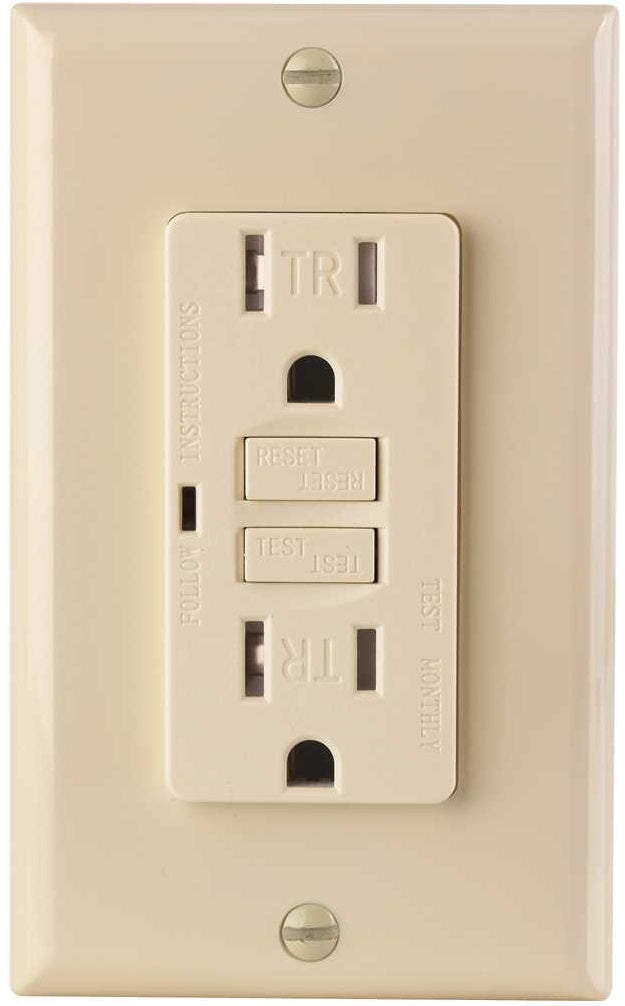 Af Lighting 2498575 Tamper-Resistant GFCI Receptacle, Ivory, 125 Volt