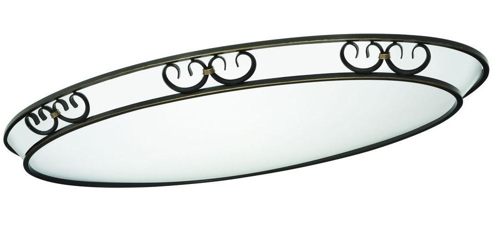 Lithonia Lighting 207U66 Artisten Oval Flush Mount Ceiling Light, White