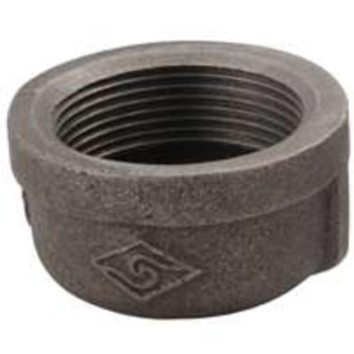 Worldwide Sourcing B300 6 Malleable Pipe Fitting Cap, Black, 1/8"