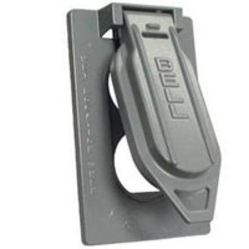 Bell Weatherproof 5146-0 Duplex Cover 1G Vert Mt Gray