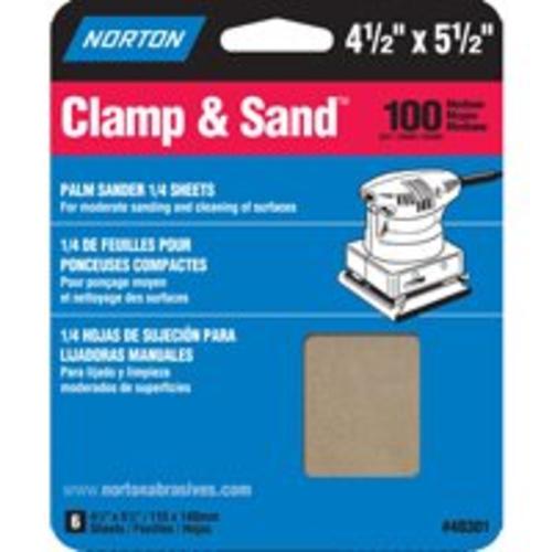 Norton 07660705444 Multisand Sheet 4-1/2"x5-1/2", 100 Grit