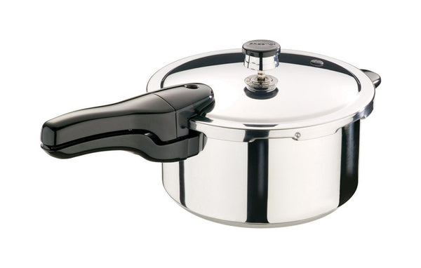 Presto 01341 Stainless Steel Pressure Cooker with Instruction/Recipe Book, 4 Qt