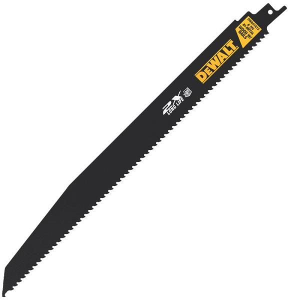 DeWalt DWA41612 2X Reciprocating Saw Blade, 6 TPI, 12"