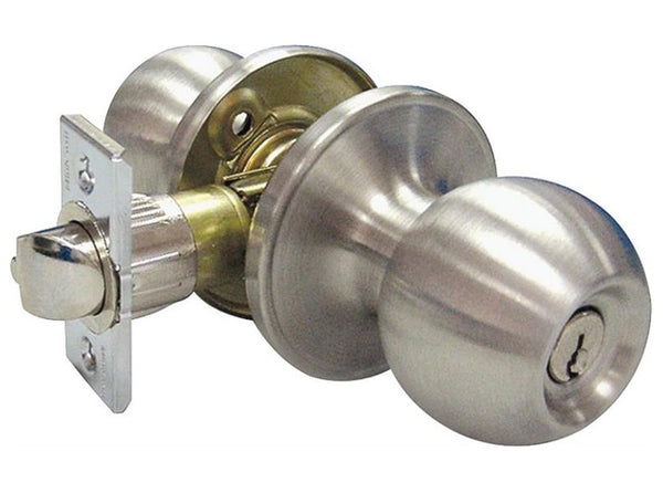Prosource T3600V-PS T3 Tubular Entry Knob, Stainless Steel