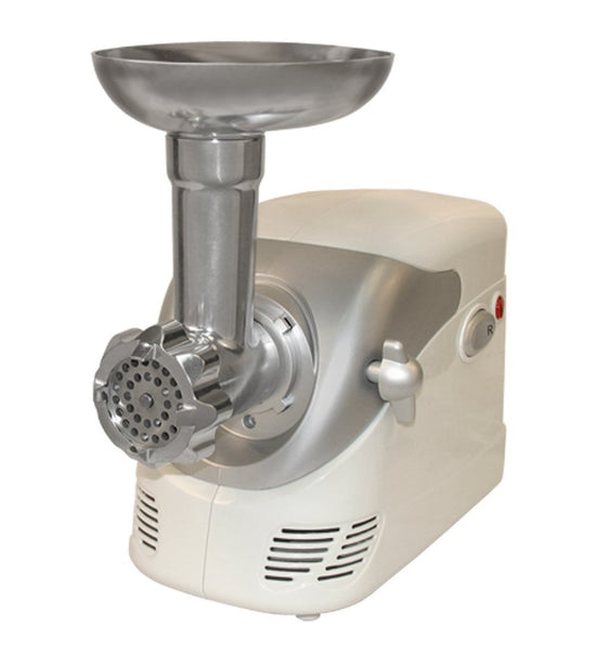 Weston 82-0103-W Electric Meat Grinder, 120 V, White/Silver