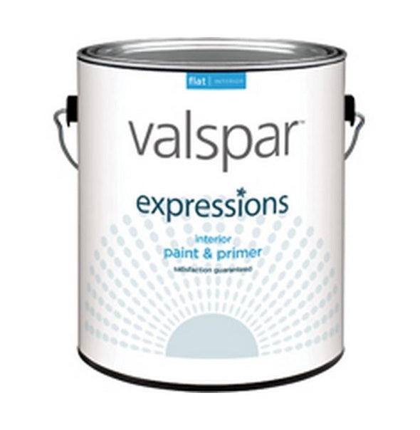 Valspar 17004 Expressions Interior Latex Paint, Flat, Clear, 1 Gallon