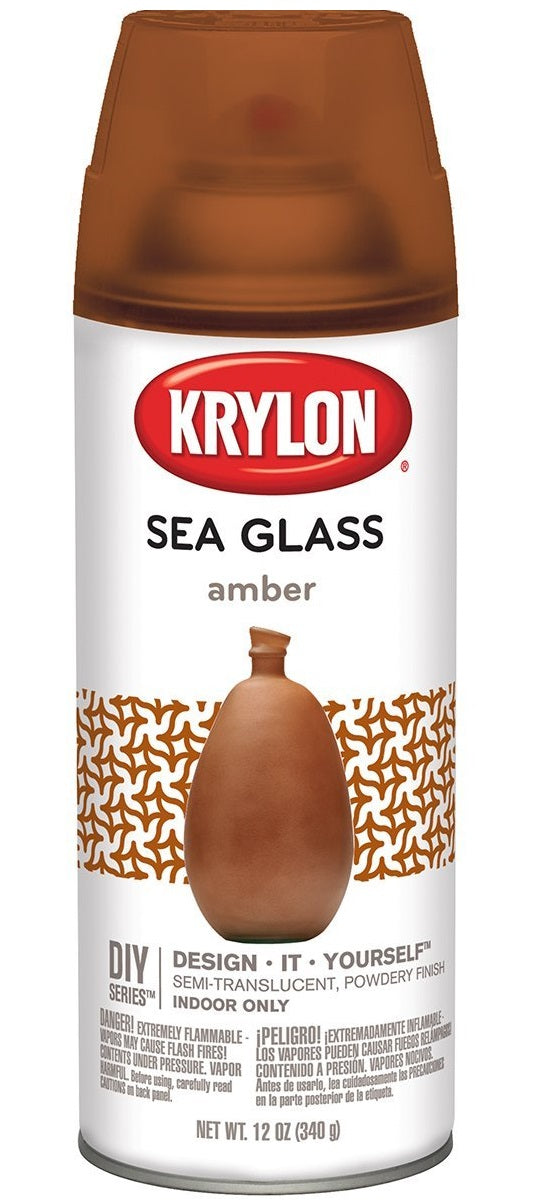 Krylon K09053000 Sea Glass Spray Paint, 12 Oz, Amber