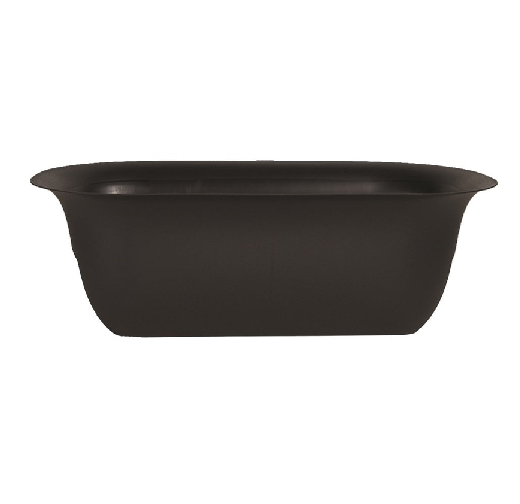 Bloem MR2400 Modica Deck Railing Planter, Black, 24 Inch