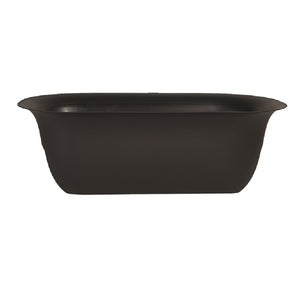 Bloem MR2400 Modica Deck Railing Planter, Black, 24 Inch