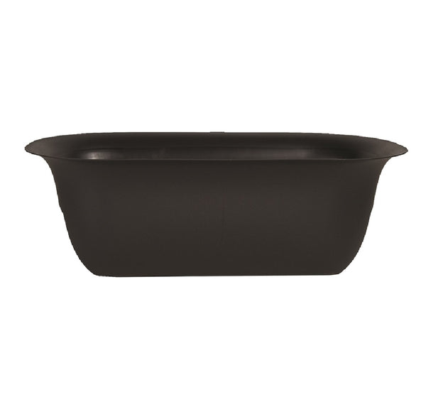 Bloem MR2400 Modica Deck Railing Planter, Black, 24 Inch