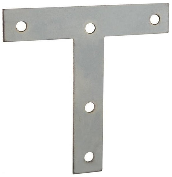 Prosource TP-Z04-C2PS T-Plate, Steel, 4" x 4", Zinc Plated, 2/Pack