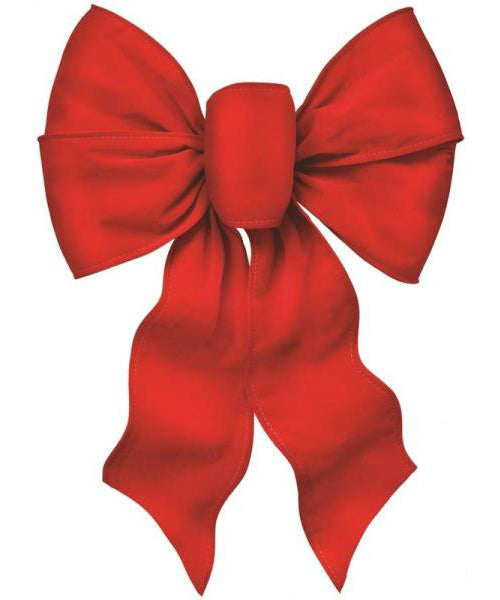 Holiday Trim 7371 7-Loop Christmas Bow, Red Velvet