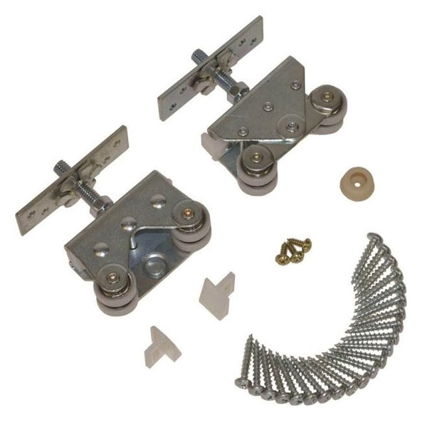 Johnson Level 2027SD-1 Pocket Door Hardware Set, Zinc Gauge