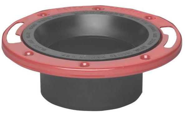 Oatey 43520 closet flange With Metal Ring, 4"